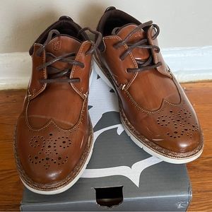 Stacy Adams Dress Shoes - Cognac Size 13 youth